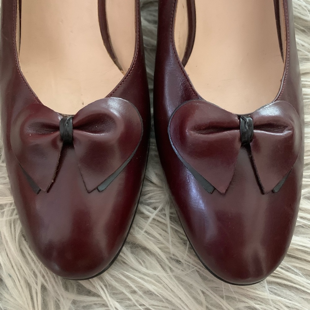 Salvatore Ferragamo Bow Toe Sling-back Heels